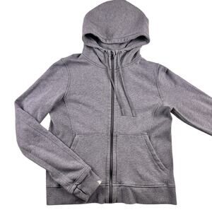 Lululemon Women’s Hoodie Full Zip Gray Jacket Thumbholes Size 12 Full tag